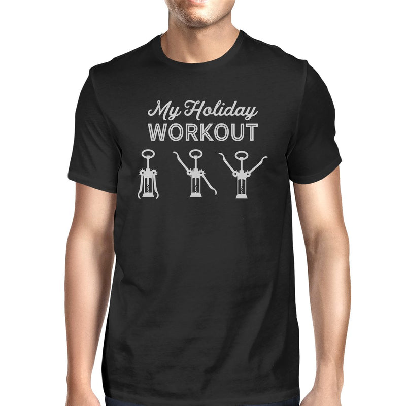 My Holiday Workout Mens Black Shirt
