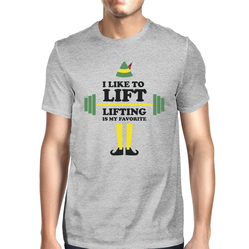 I Like To Lift Lifting Is My Favorite Mens Grey Shirt