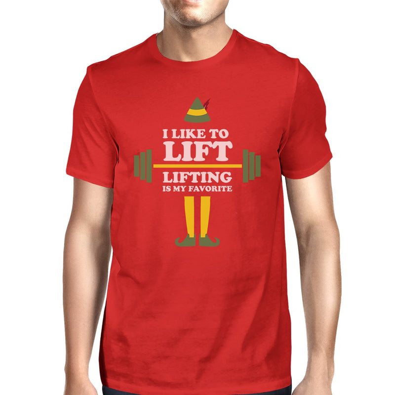 I Like To Lift Lifting Is My Favorite Mens Red Shirt