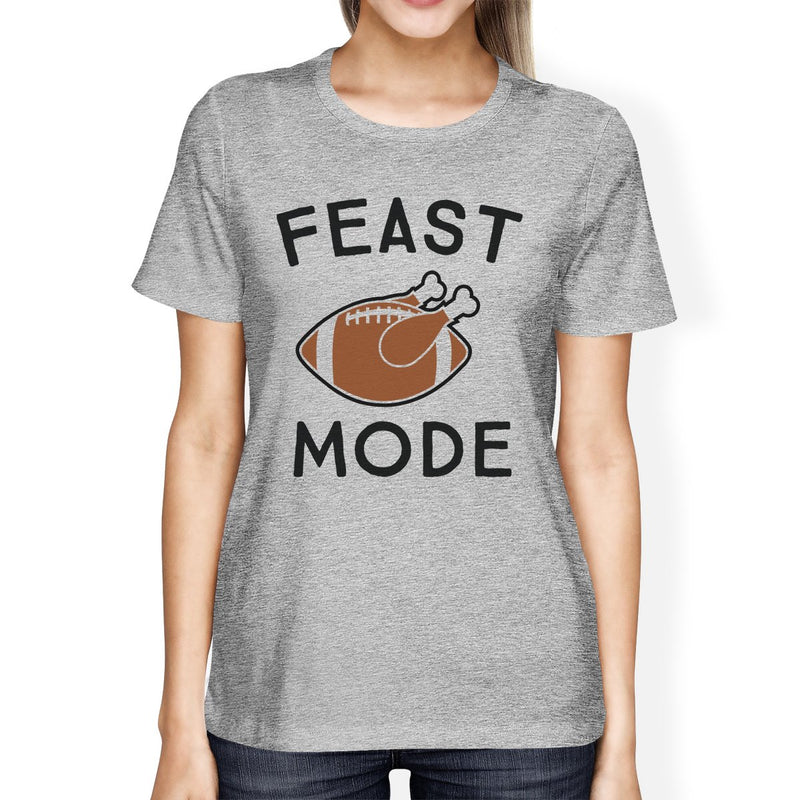 Feast Mode Womens Grey Shirt
