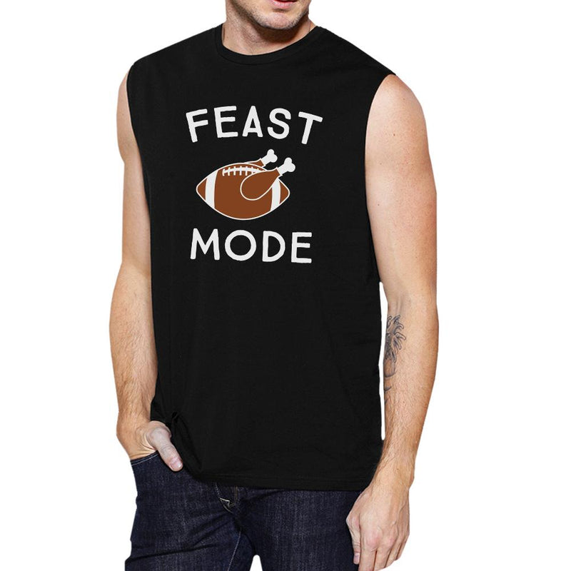Feast Mode Mens Black Muscle Top