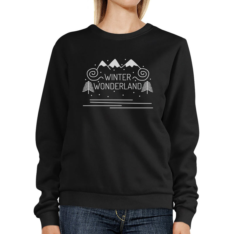 Winter Wonderland Black Sweatshirt