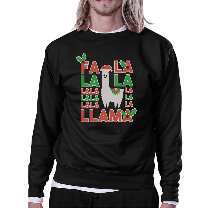 Falala Llama Unisex Crewneck Sweatshirt Pullover For Christmas Gift