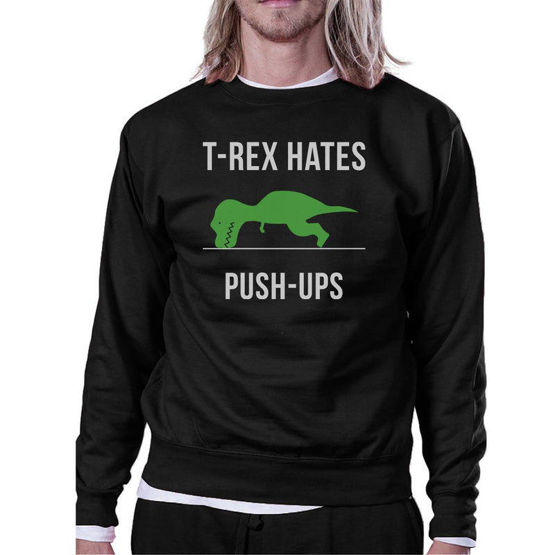 T-Rex Push Ups Unisex Crewneck Sweatshirt