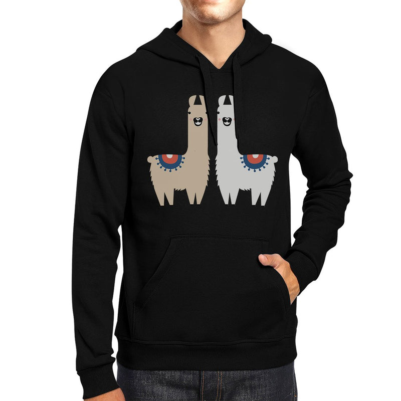 Llama Pattern Unisex Pullover Hoodie Christmas Outfit Holiday Gifts