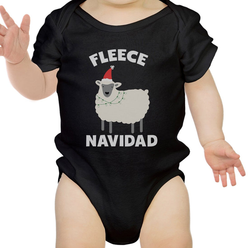 Fleece Navidad Cotton Made Cute Baby Bodysuit Gift For Christmas