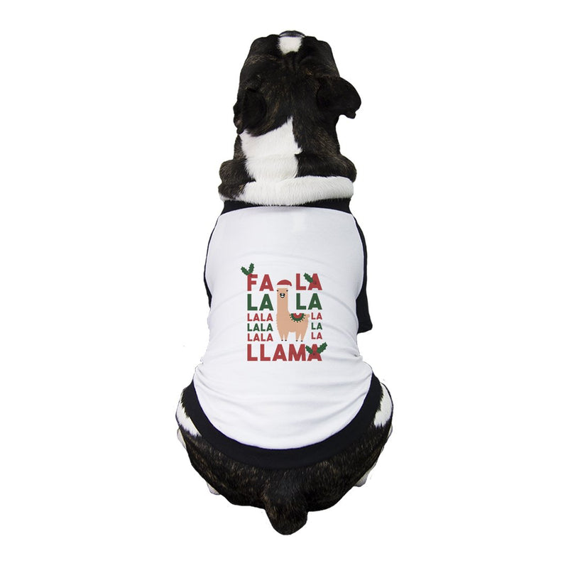 Falala Llama Pet Baseball Shirt for Small Dogs Cute Pet Owner Gifts