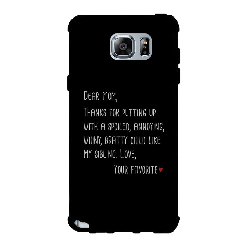 Dear Mom Case Phone Cover For Mothers Day Gift Funny Sibling