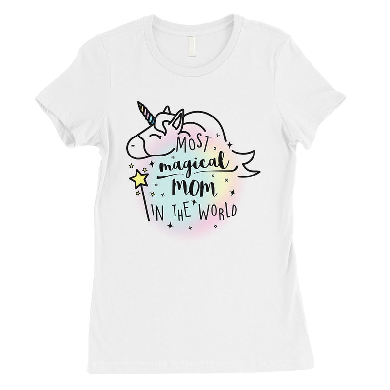 Magical Mom Unicorn Womens Short Sleeve Tee Mothers Day Gift T-Shirt