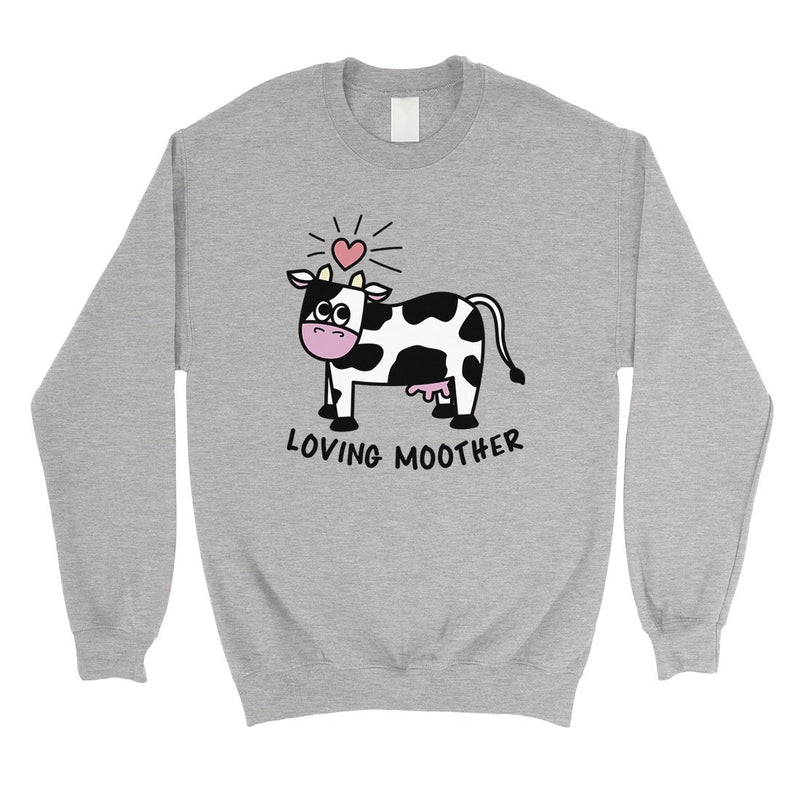 Loving Moother Cow Unisex Pullover Sweatshirt Mothers Day Gifts