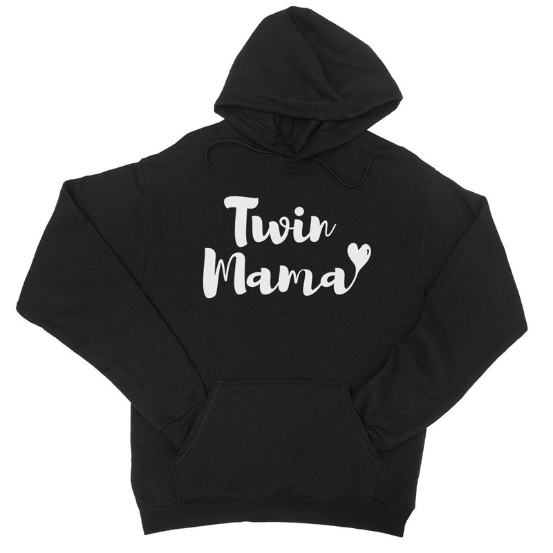 Twin Mama Mens/Unisex Pullover Hooded Sweatshirt