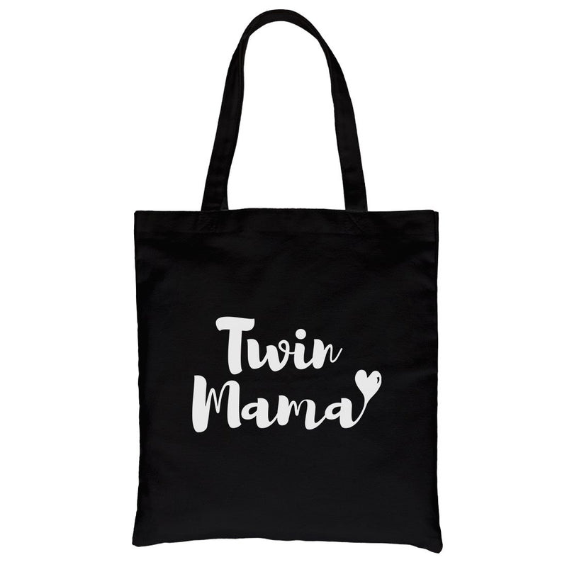 Twin Mama Heavy Cotton Canvas Bag Foldable Tote Cute Gift For Moms