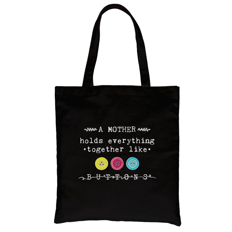 Mother Like Buttons Heavy Cotton Canvas Bag For Mothers Day Gifts