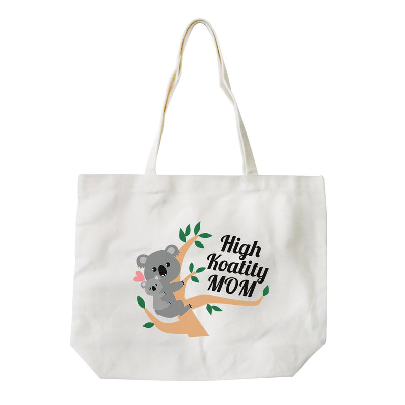 High Koality Mom Reusable Eco Canvas Tote Bag For Mothers Day Gifts