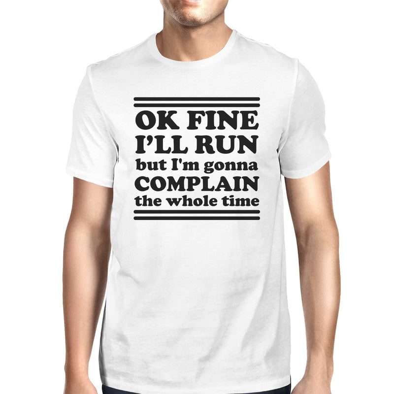 Run Complain Mens Funny Graphic Tee Short Sleeve T-Shirt For Gym