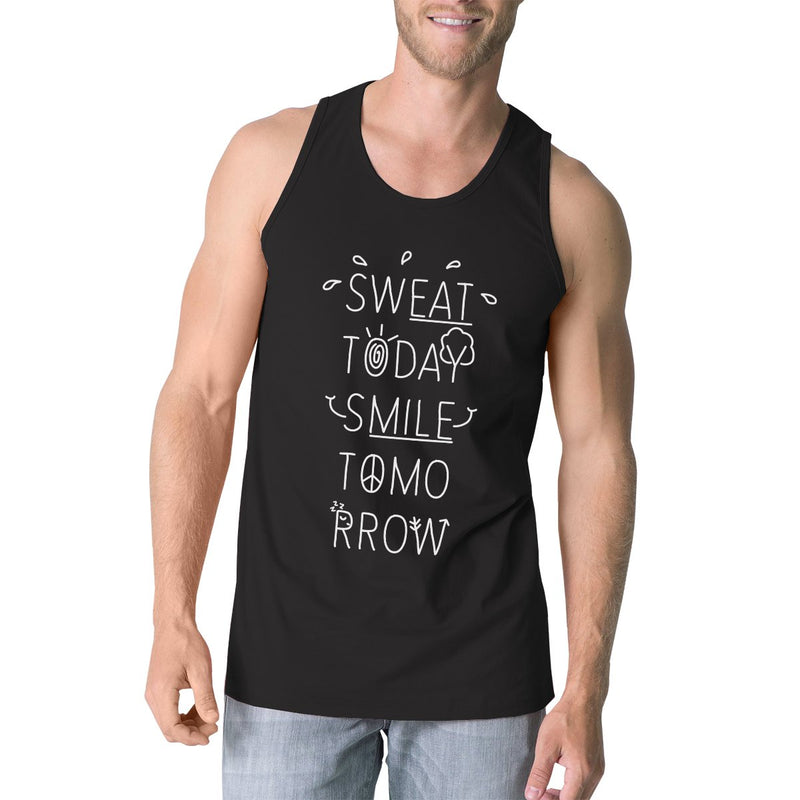 Sweat Smile Mens Funny Graphic Gift Tank Top Humorous Workout Tanks