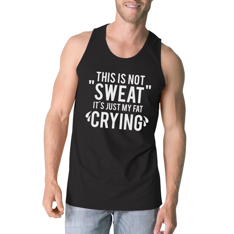 Fat Crying Mens Funny Graphic Work Out Tank Top Sleeveless Top Gift