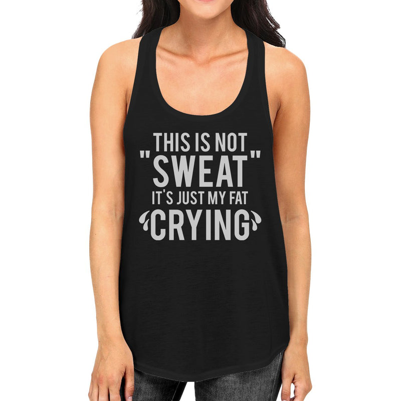 Fat Crying Womens Funny Graphic Tank Top Work Out Sleeveless Top
