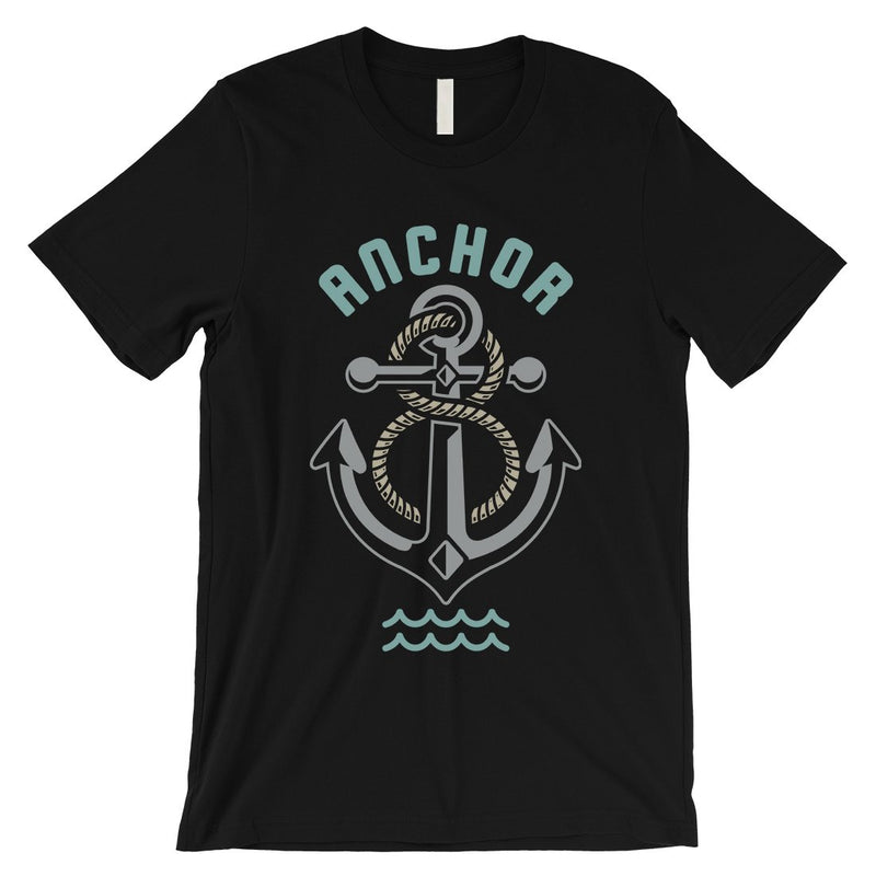 Anchor Hook Mens Unique Graphic Tee Vintage Retro Style T-Shirt