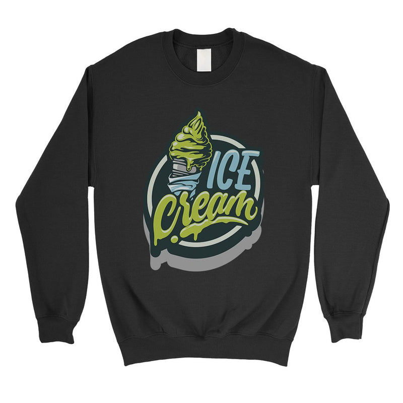 Green Ice Cream Unisex Crewneck Sweatshirt Cute Vintage Design Gift