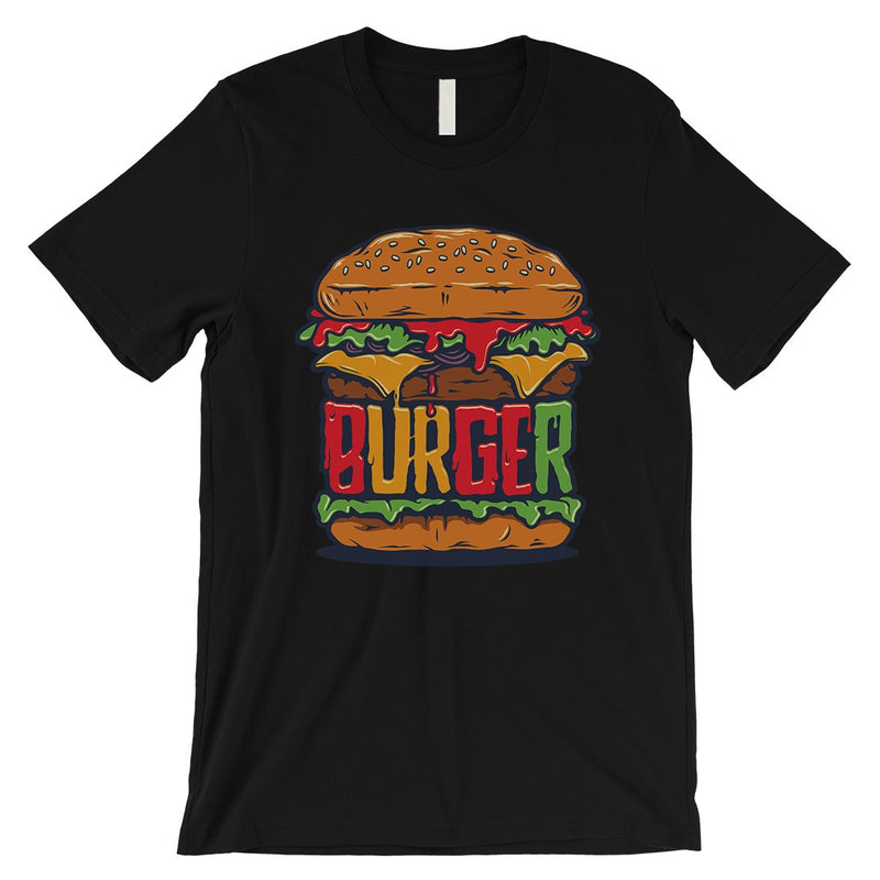 Juicy Burger Mens Graphic Short Sleeves T-Shirt For Burger Lovers