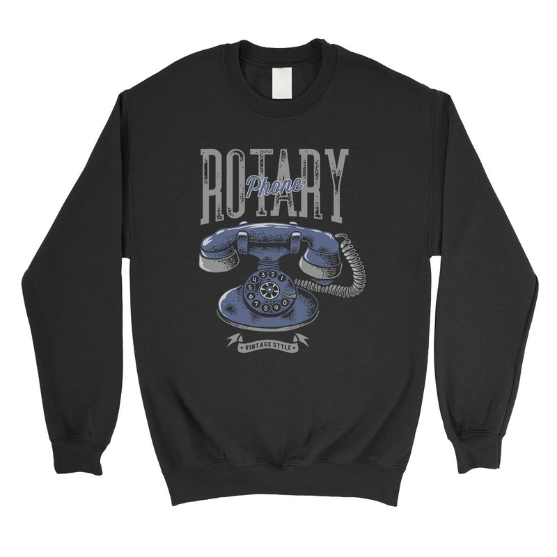 Rotary Phone Unisex Crewneck Sweatshirt Vintage Retro Gift For Dad