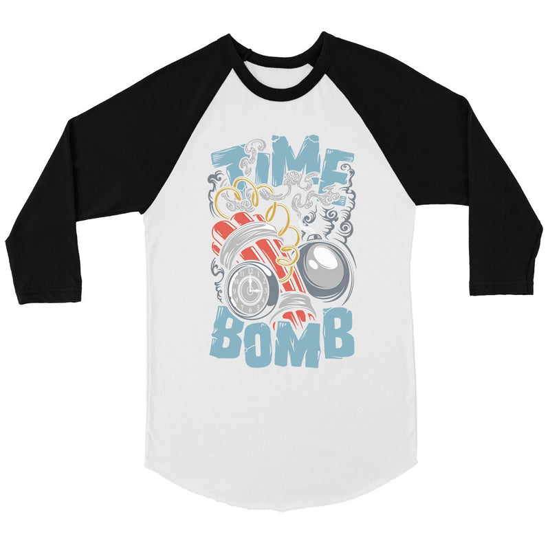 Time Bomb Mens Baseball Shirt