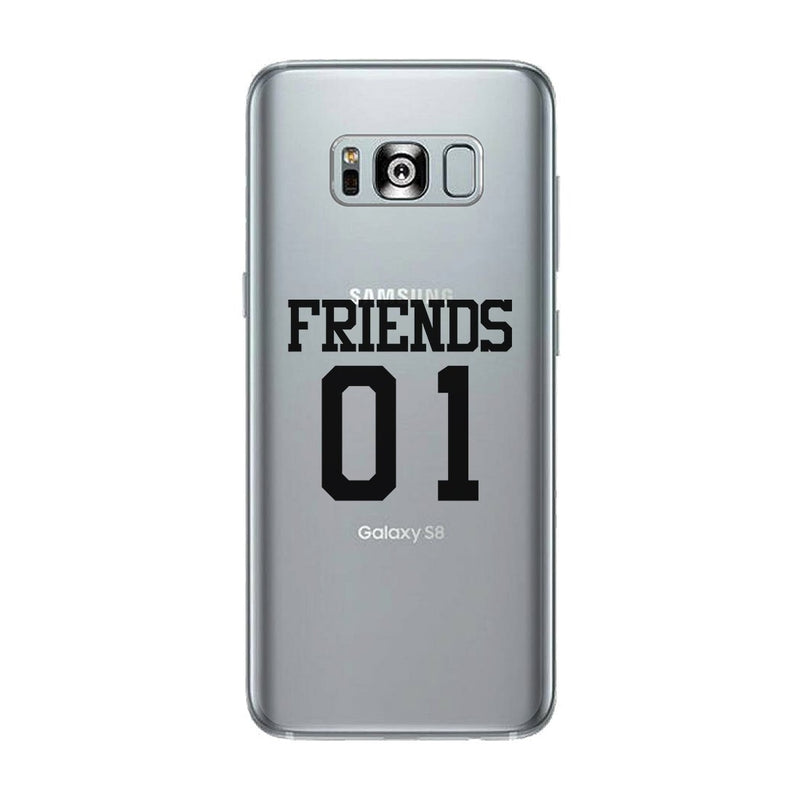 Friend01-RIGHT Clear Case Funny BFF Matching Gift Phone Case Slim