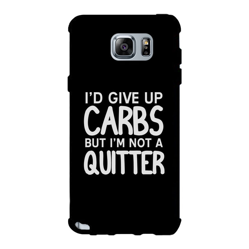 Carbs Quitter Phone Case Funny Workout Gift Phone Cover