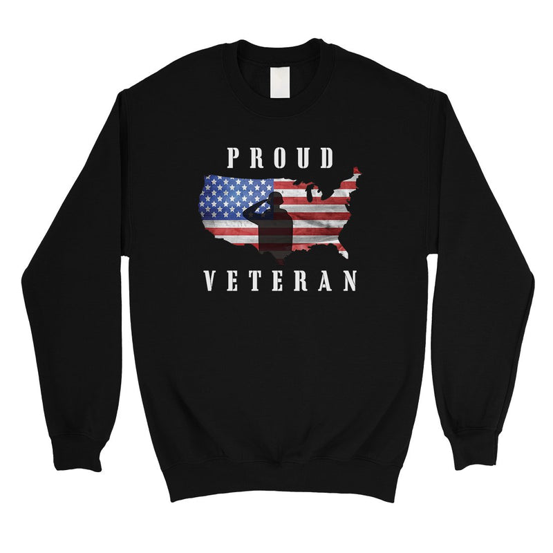 Proud Veteran Sweatshirt Unisex Round Neck US Army Gift Sweatshirt