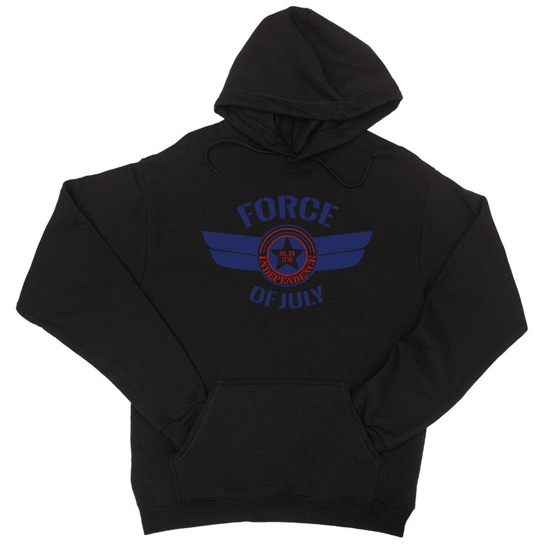 Force Of July Unisex Hooded Sweatshirt Airforce Veteran Gift Hoodie