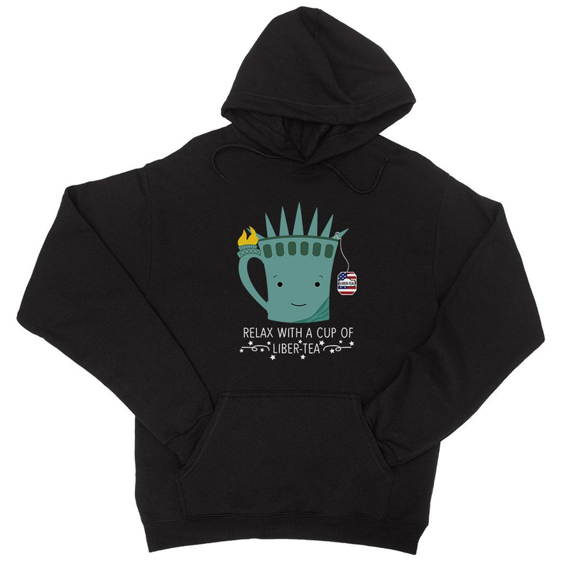 Cup Of Liber-Tea Pullover Graphic Hoodie Funny 4th Of July Graphic