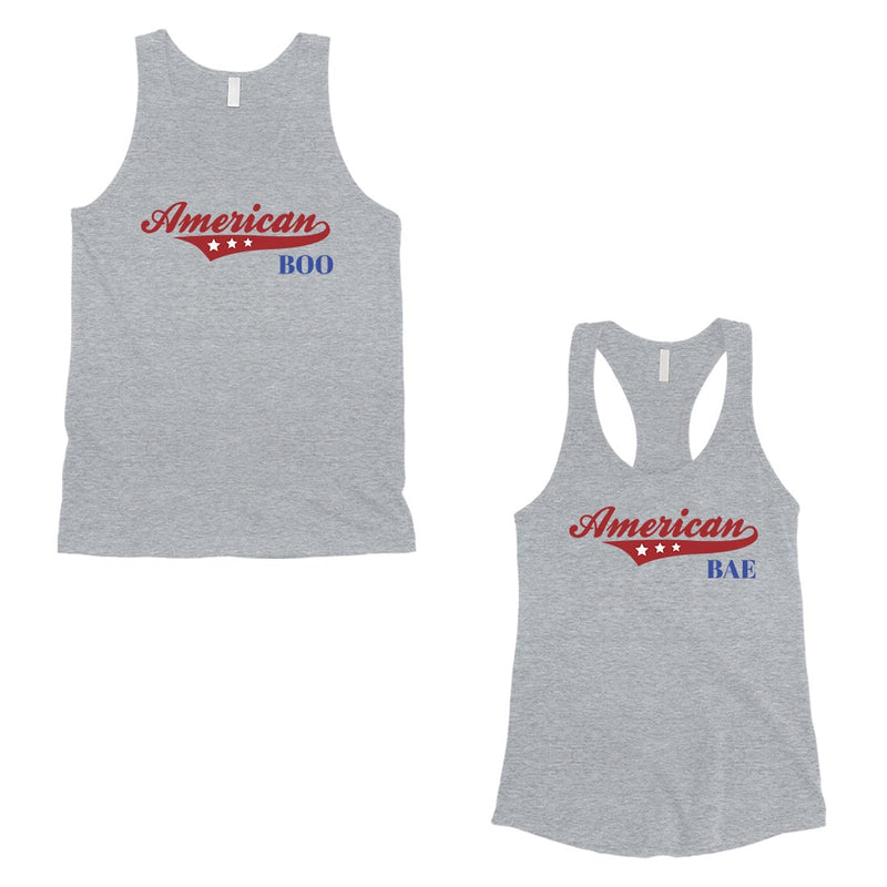 American Boo Bae Matching Couple Tank Tops Anniversary Gift For Bae