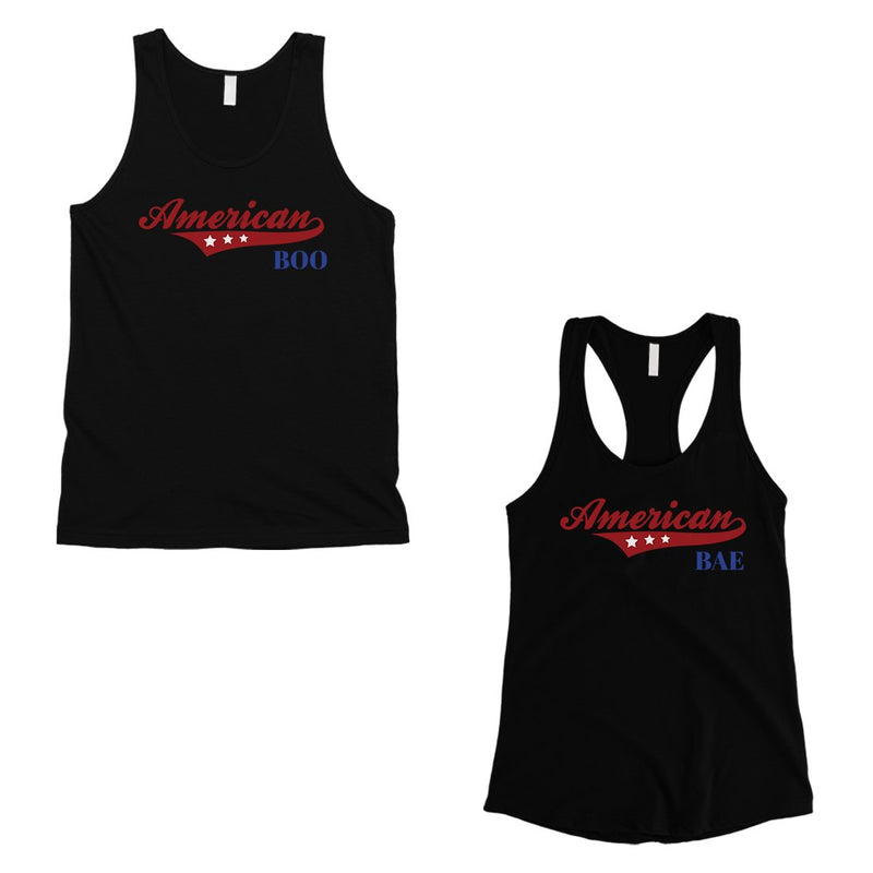 American Boo Bae Matching Couple Tank Tops Anniversary Gift For Bae