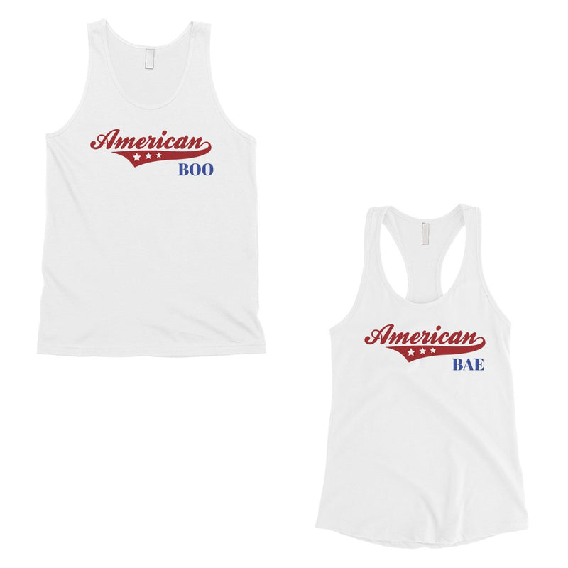 American Boo Bae Matching Couple Tank Tops Anniversary Gift For Bae