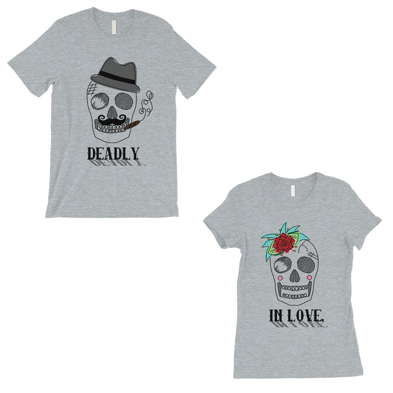 Deadly In Love Matching Couple Gift Shirts