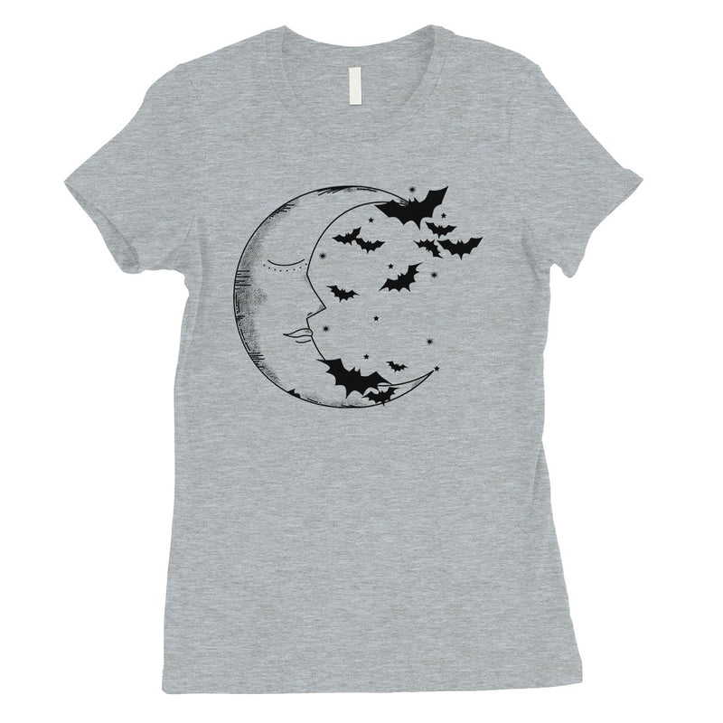 Moon And Bats Womens T-Shirt