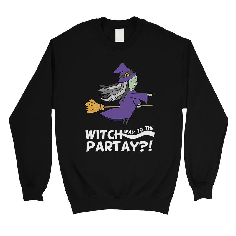 Witch Way To Partay Unisex Crewneck Sweatshirt
