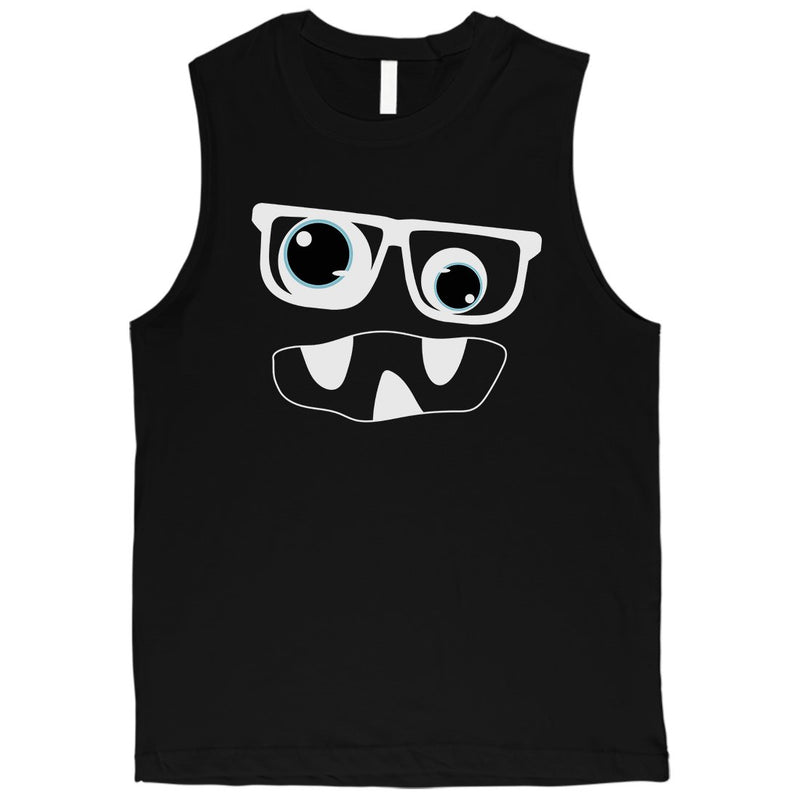 Monster With Glasses Mens Muscle Shirt