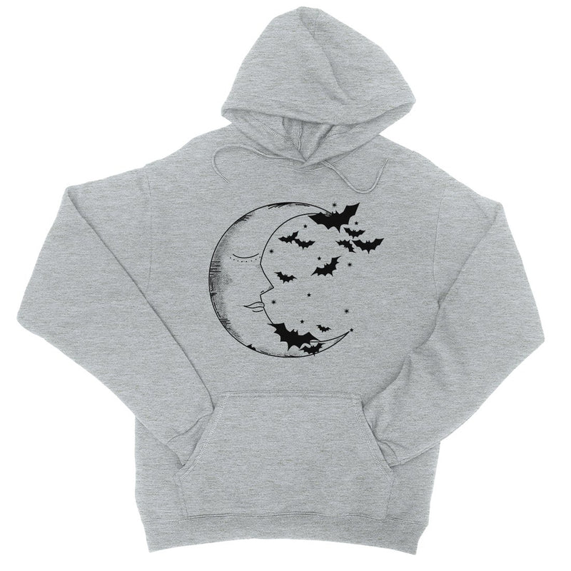 Moon And Bats Unisex Pullover Hoodie