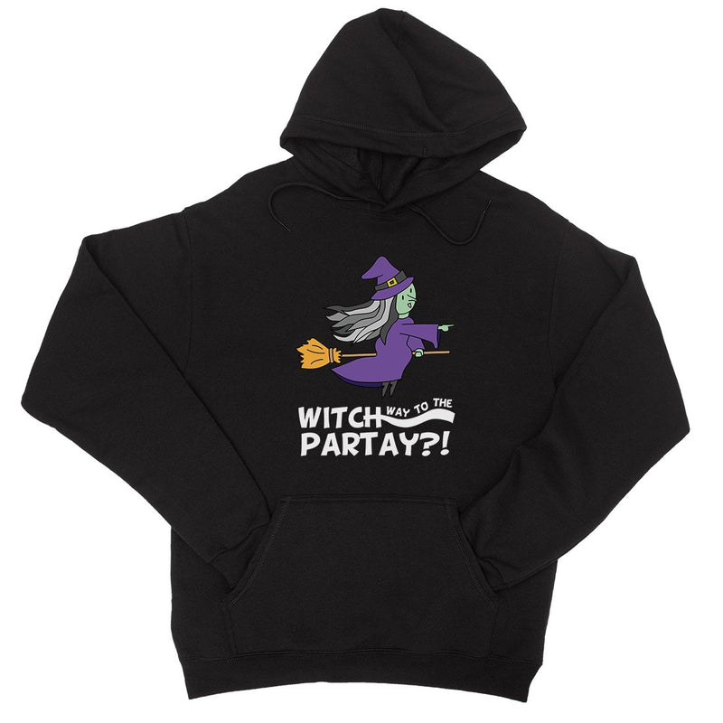 Witch Way To Partay Unisex Pullover Hoodie
