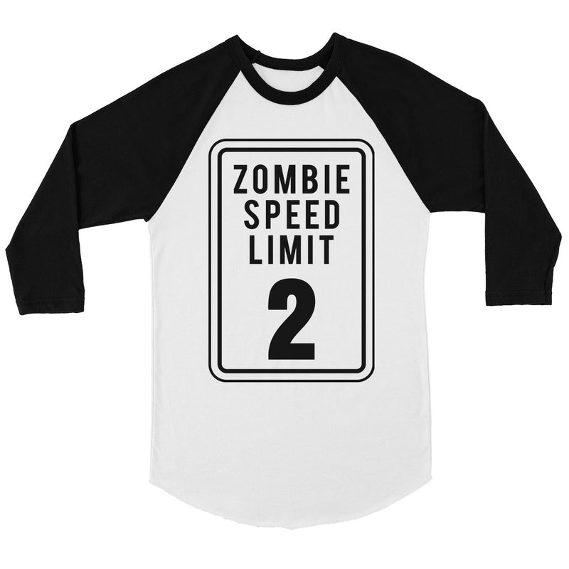 Zombie Speed Limit Mens Baseball Shirt