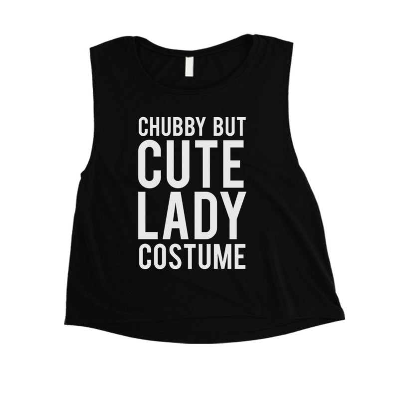 Chubby But Cute Lady Costume Womens Crop Top