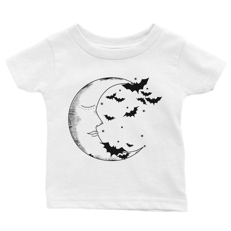 Moon And Bats Baby Gift Tee