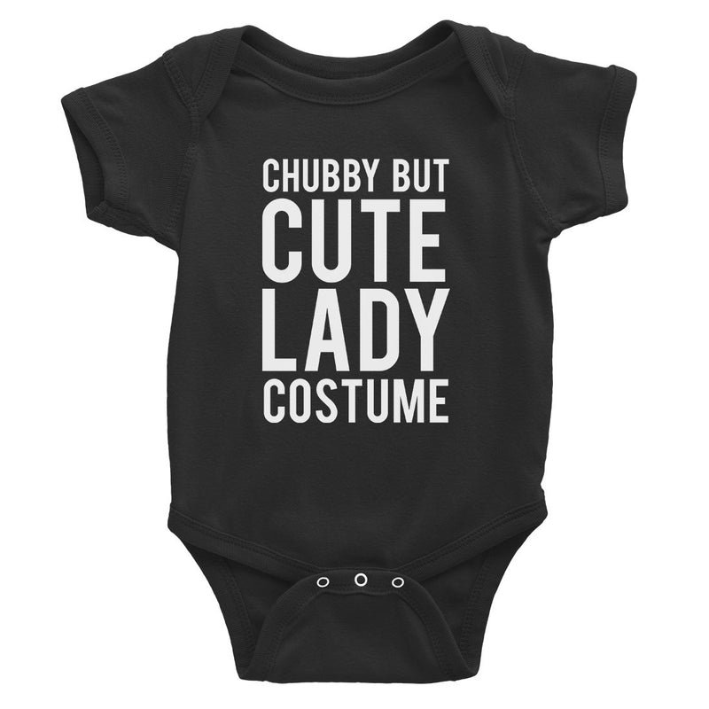Chubby But Cute Lady Costume Baby Bodysuit Gift