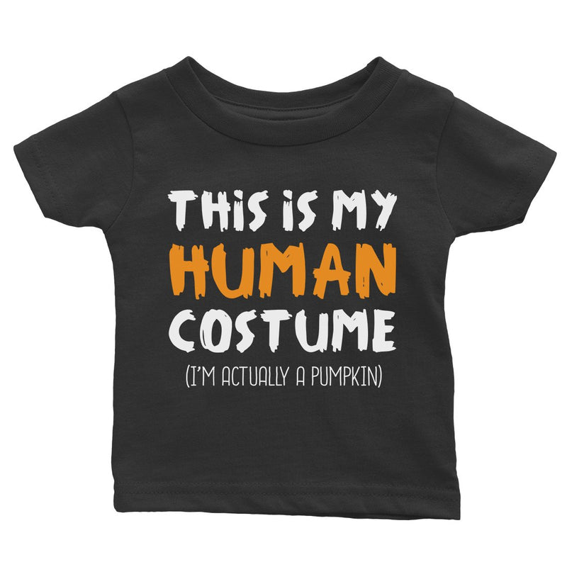 Human Costume Pumpkin Baby Gift Tee