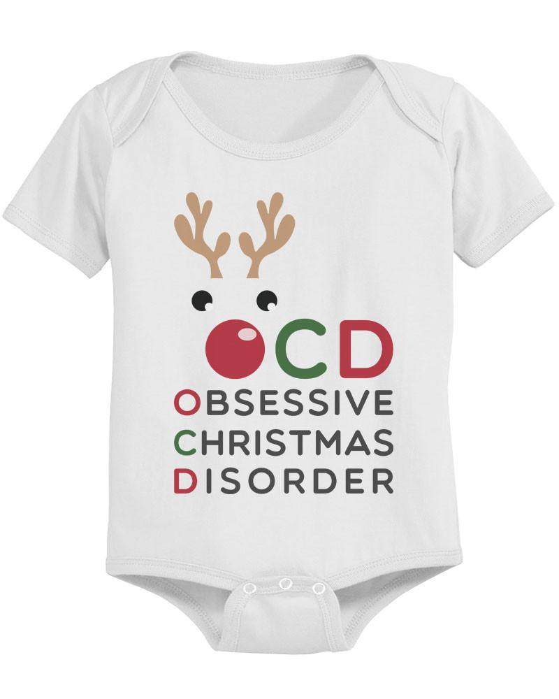 OCD Funny Christmas Baby Bodysuit Cute Infant Bodysuit Outfit