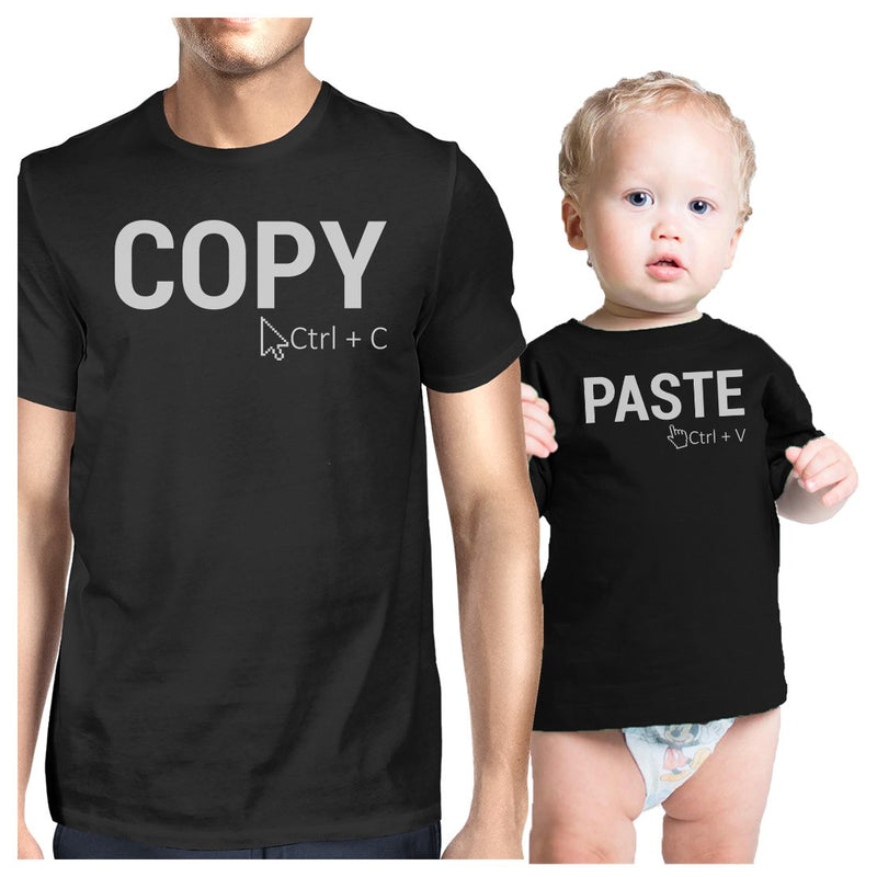 Copy And Paste Dad and Baby Matching Gift T-Shirts For Christmas