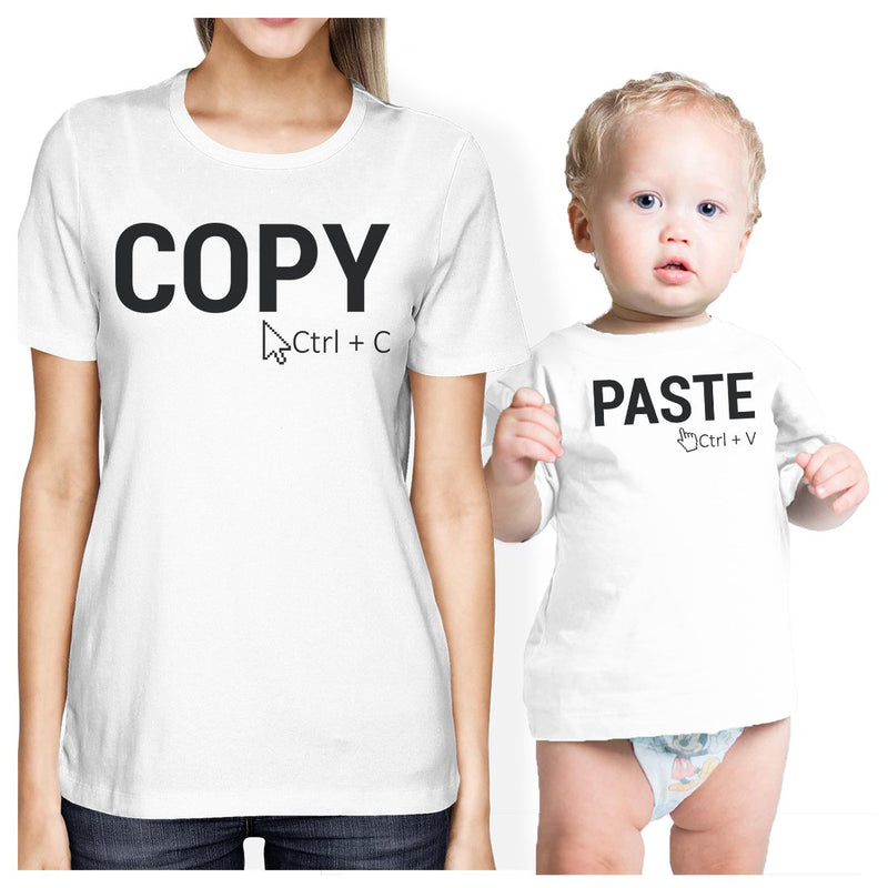 Copy And Paste Mom and Baby Matching Gift Shirts For New Moms