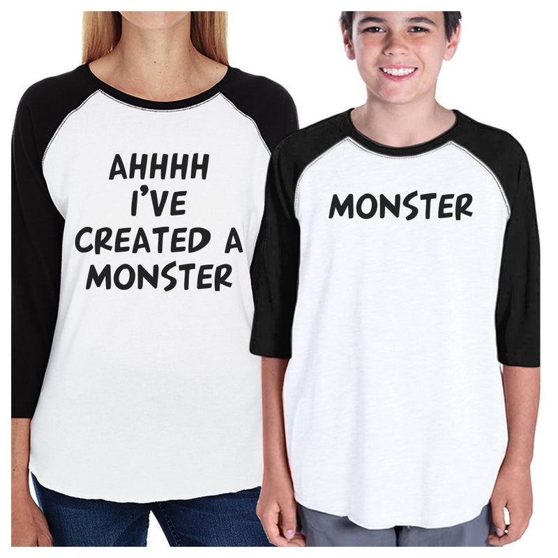 Created A Monster Matching Mom and Kid Baseball Jerseys For Wife